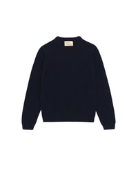 Pull à col rond kids en cachemire - Navy