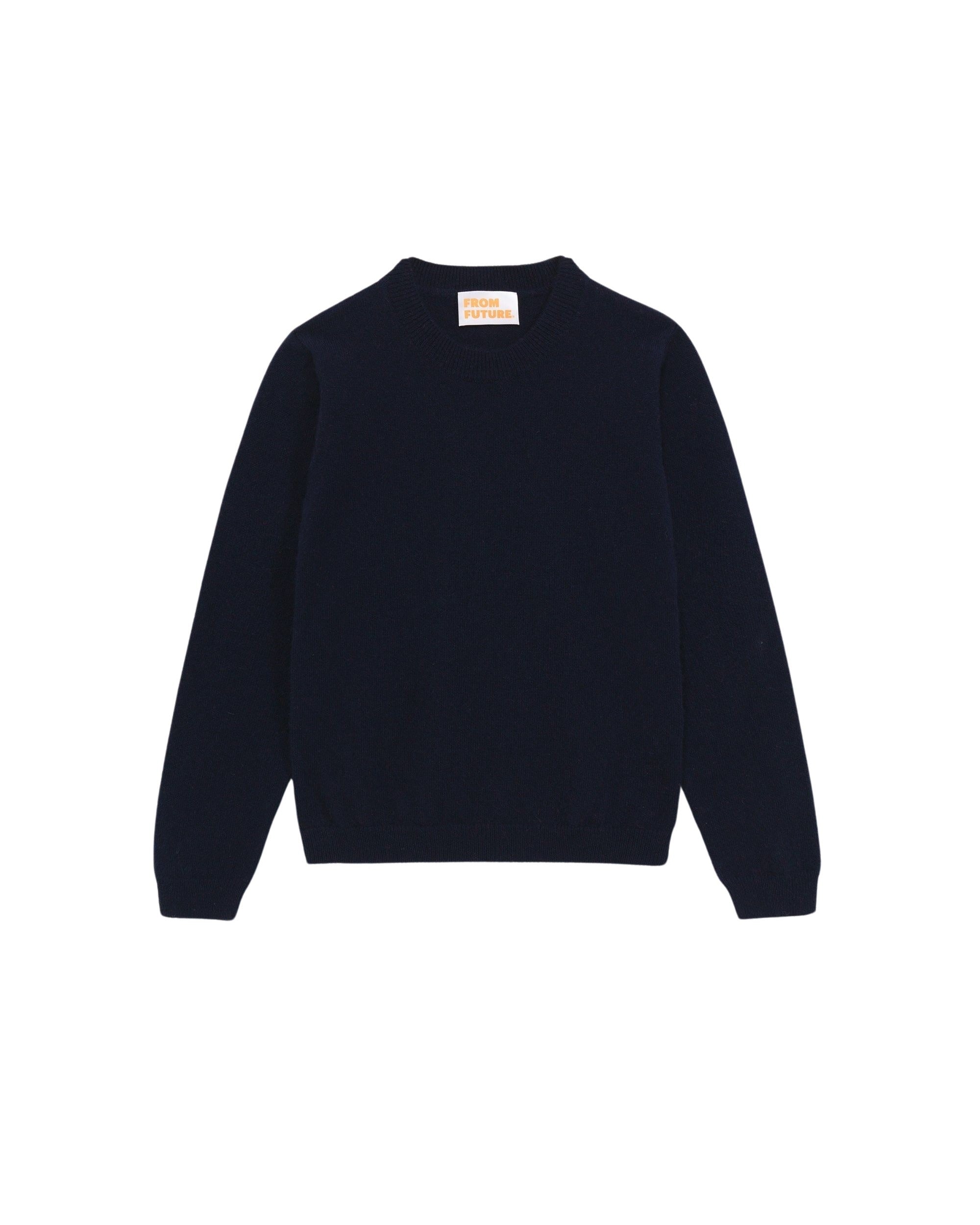 Pull à col rond kids en cachemire - Navy