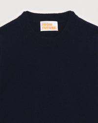 Pull à col rond kids en cachemire - Navy