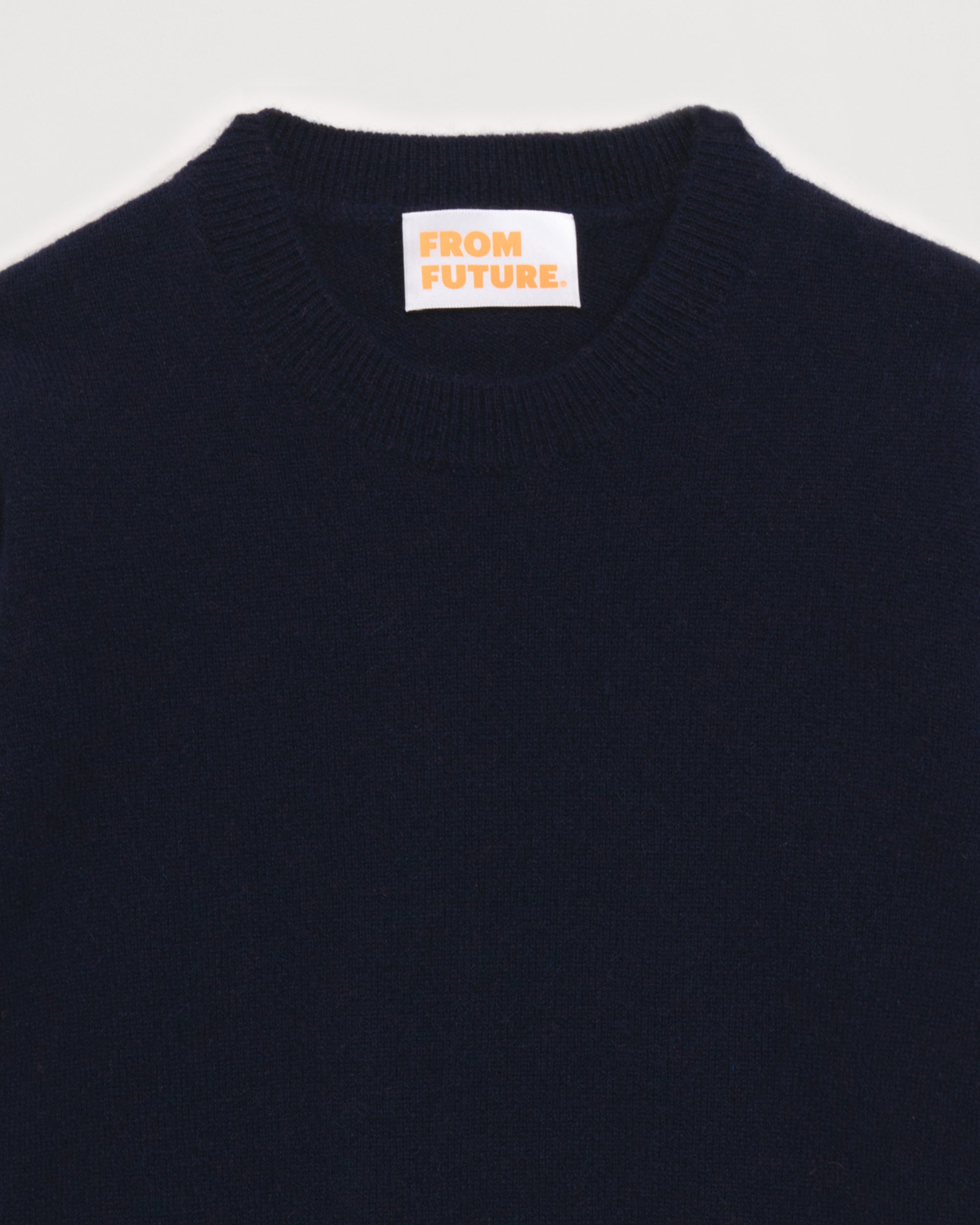 Pull à col rond kids en cachemire - Navy