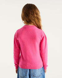 Pull à col rond kids en cachemire - Crazy Pink