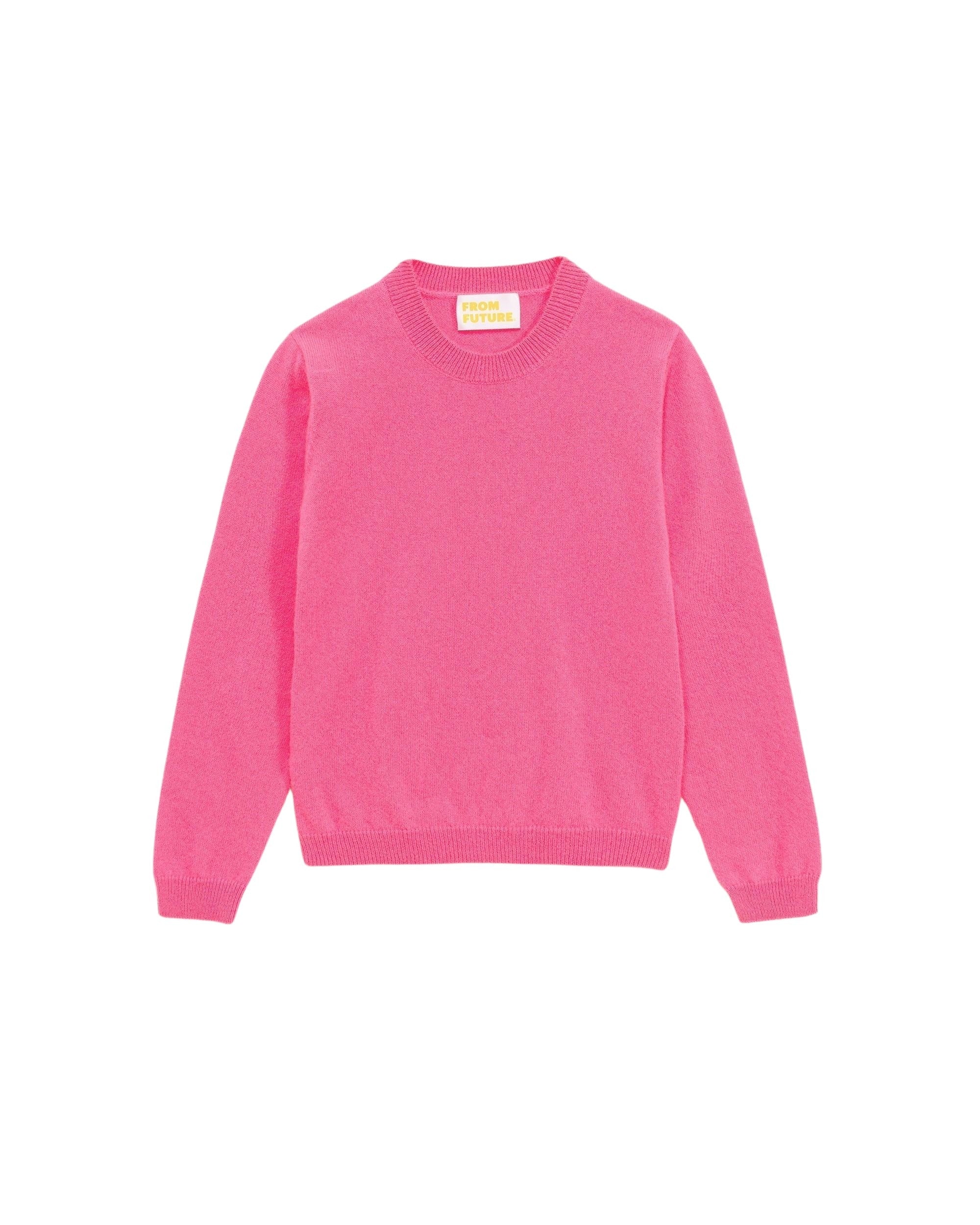 Pull à col rond kids en cachemire - Crazy Pink