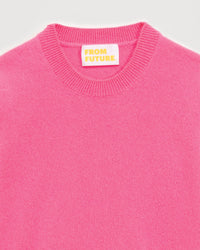 Pull à col rond kids en cachemire - Crazy Pink