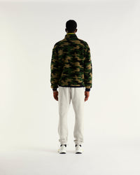 Veste zippée à motif camo - Camo Kaki