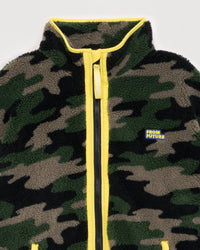 Veste zippée à motif camo - Camo Kaki