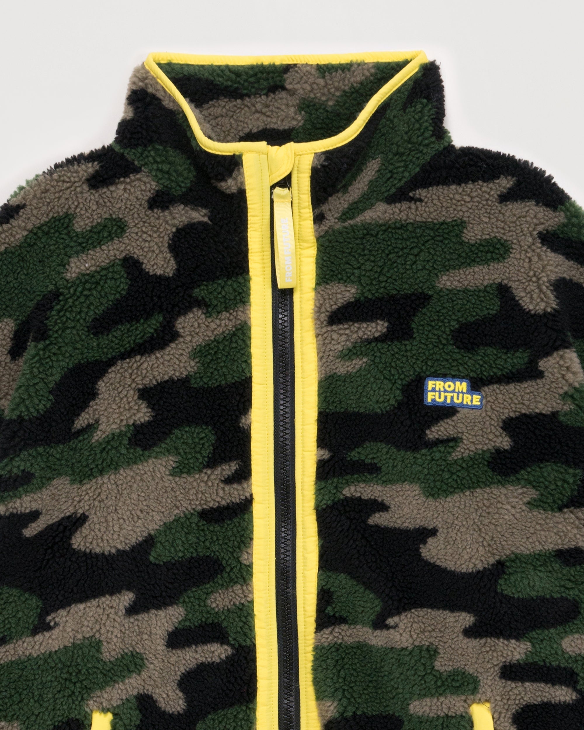 Veste zippée à motif camo - Camo Kaki