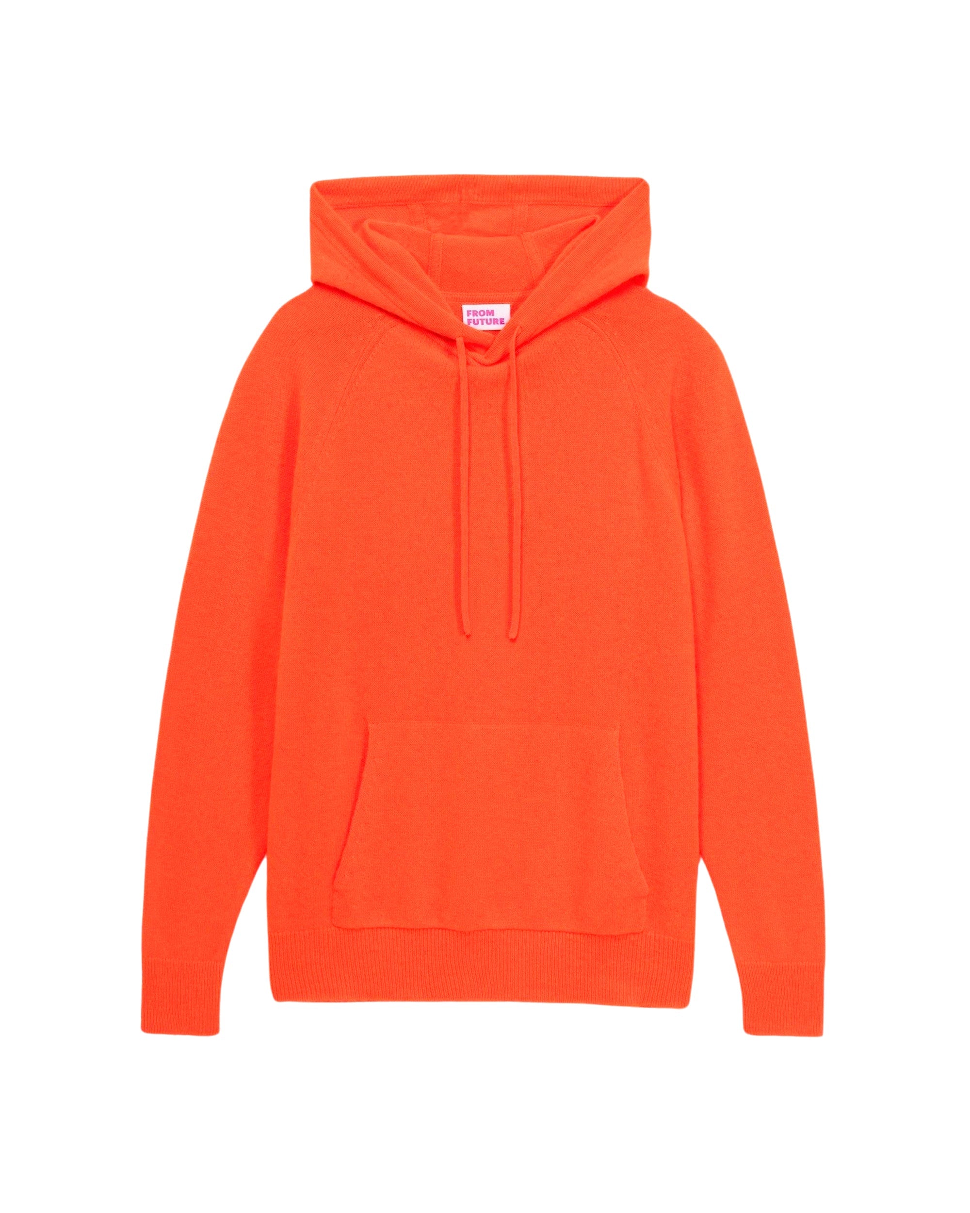 Hoodie Light oversize en cachemire - Neon Orange