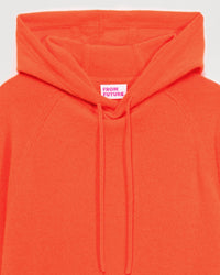 Hoodie Light oversize en cachemire - Neon Orange