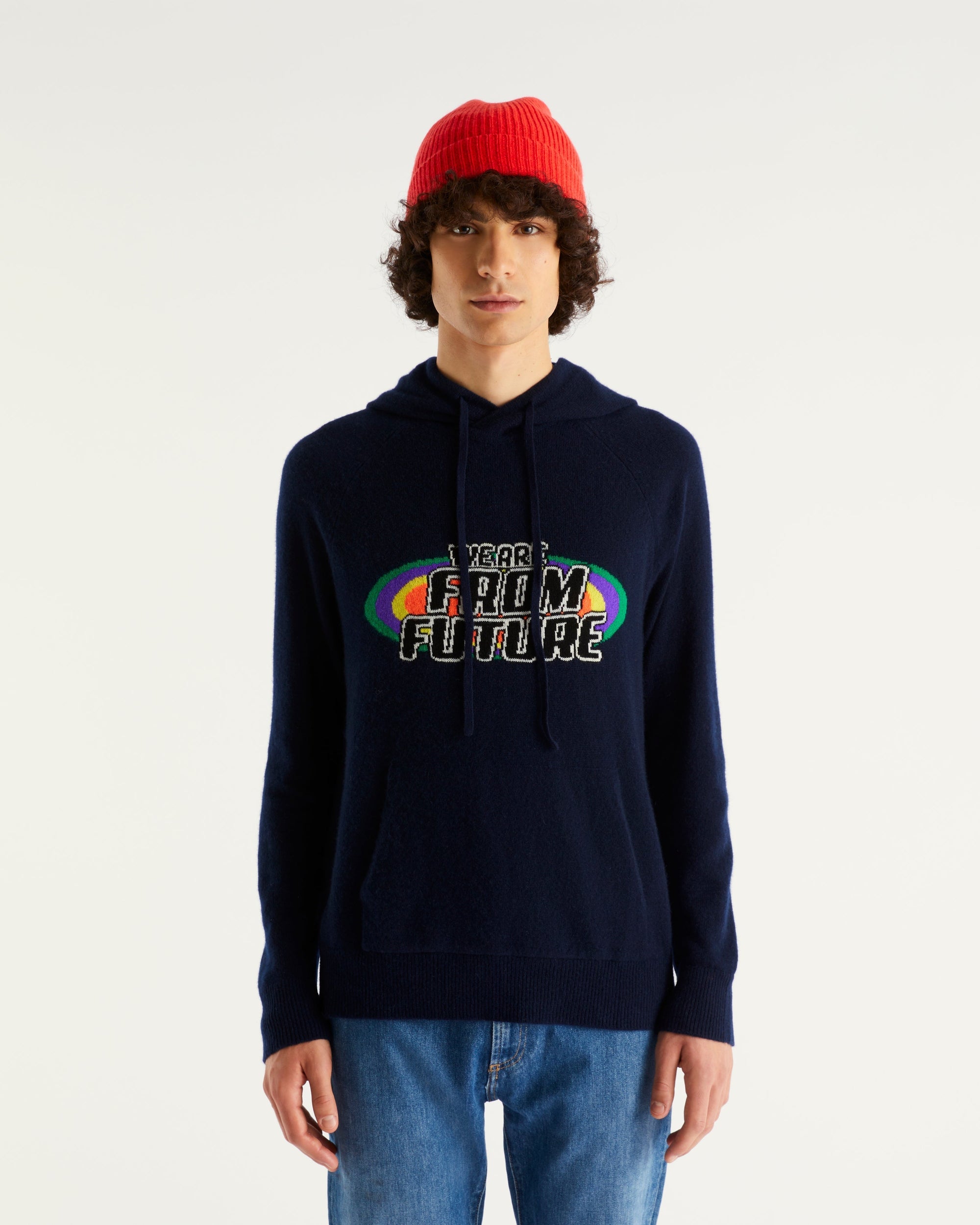 Hoodie oversize We Are From Future en cachemire - Light Heather Gray