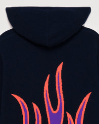 Hoodie zippé Future Is Coming en cachemire - Navy