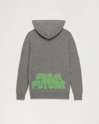 Hoodie zippé en cachemire - Dark Heather Gray