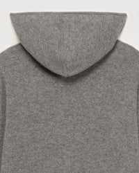 Hoodie zippé en cachemire - Dark Heather Gray