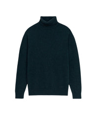 Pull épais à col roulé en cachemire - Heather Blue