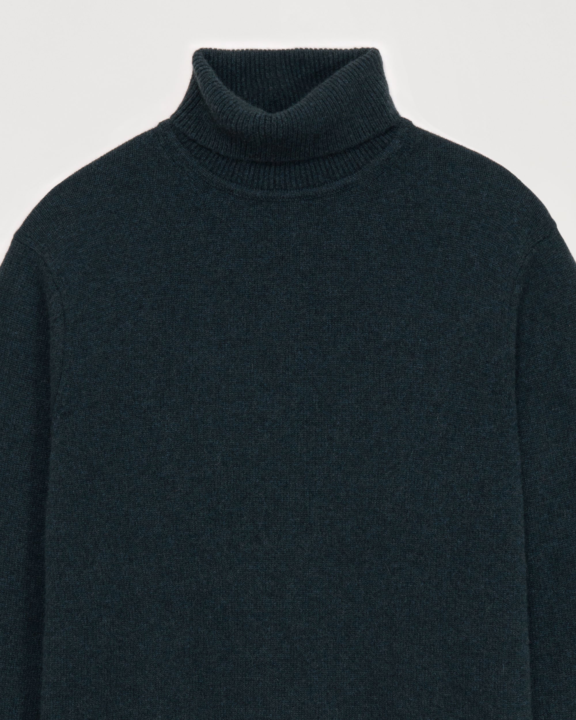 Pull épais à col roulé en cachemire - Heather Blue
