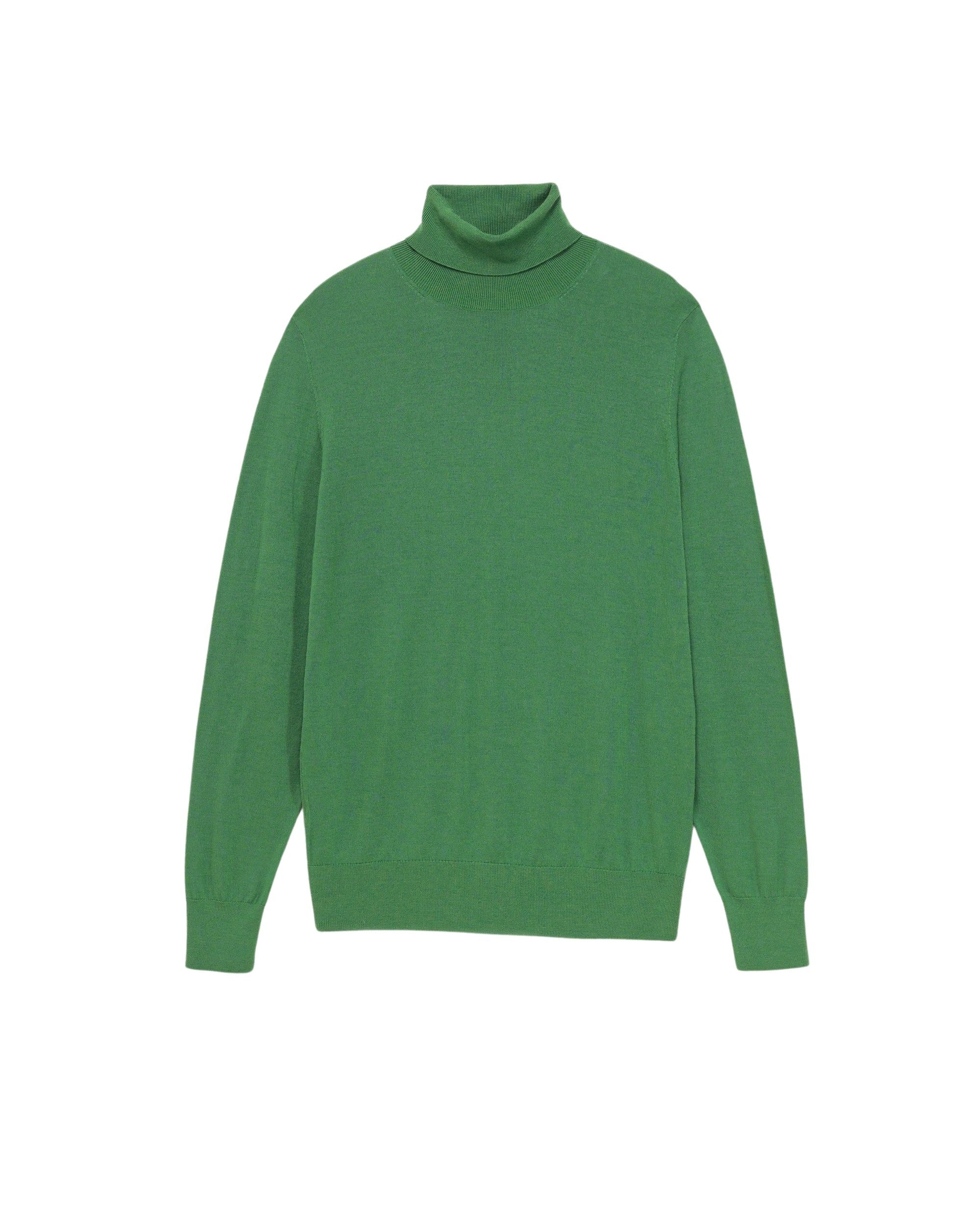 Pull à col roulé en laine mérinos - Cold Green