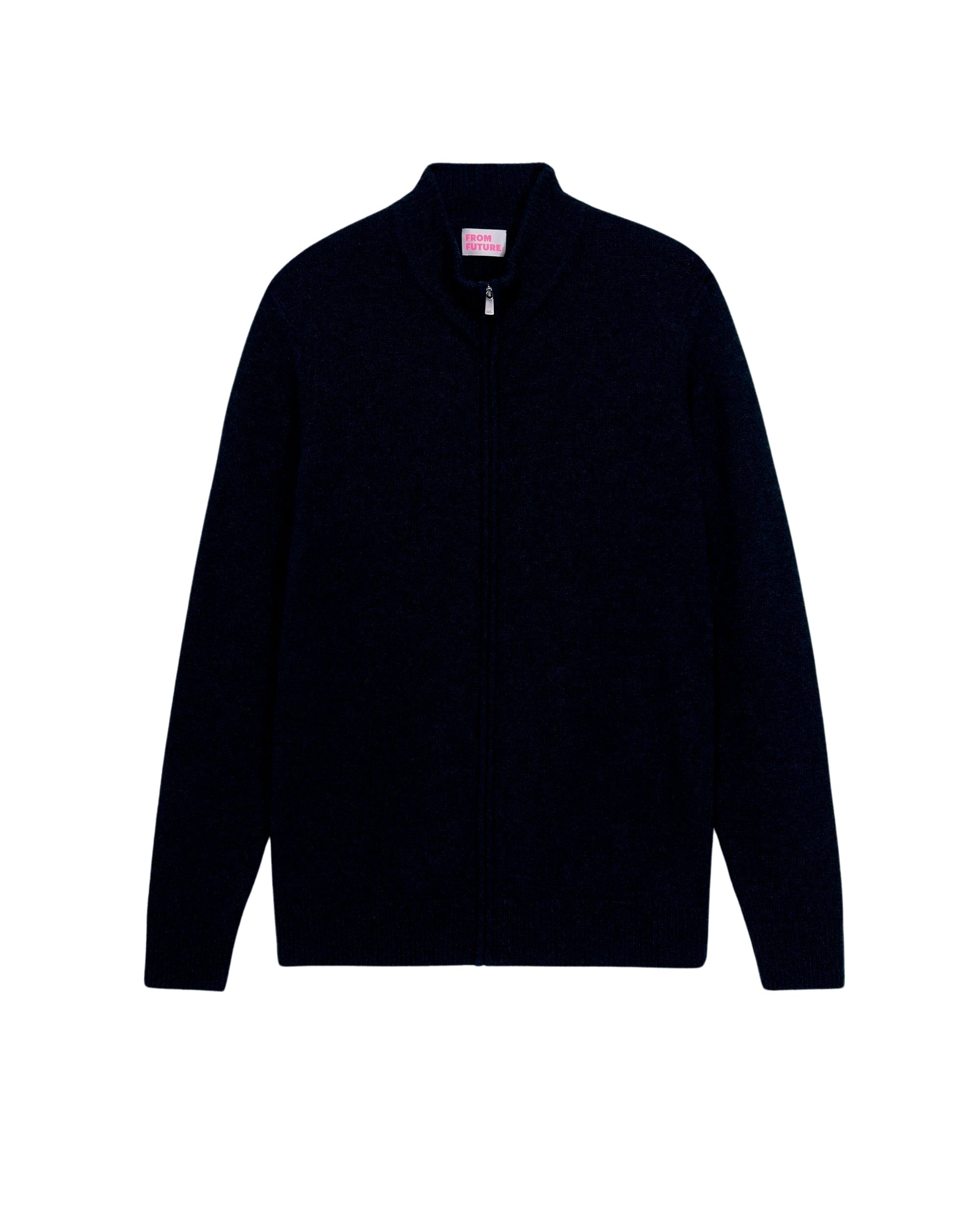 Gilet zippé en cachemire - Heather Blue