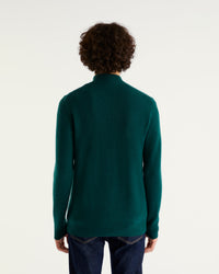 Gilet zippé en cachemire - Bottle Green