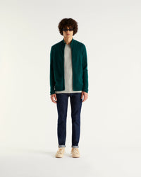 Gilet zippé en cachemire - Bottle Green