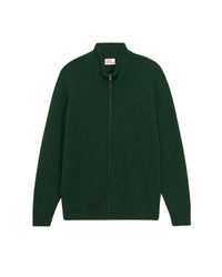 Gilet zippé en cachemire - Bottle Green