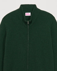 Gilet zippé en cachemire - Bottle Green