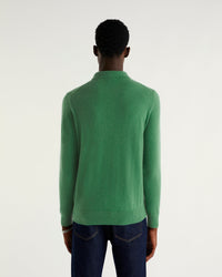 Pull polo en cachemire - Cold Green