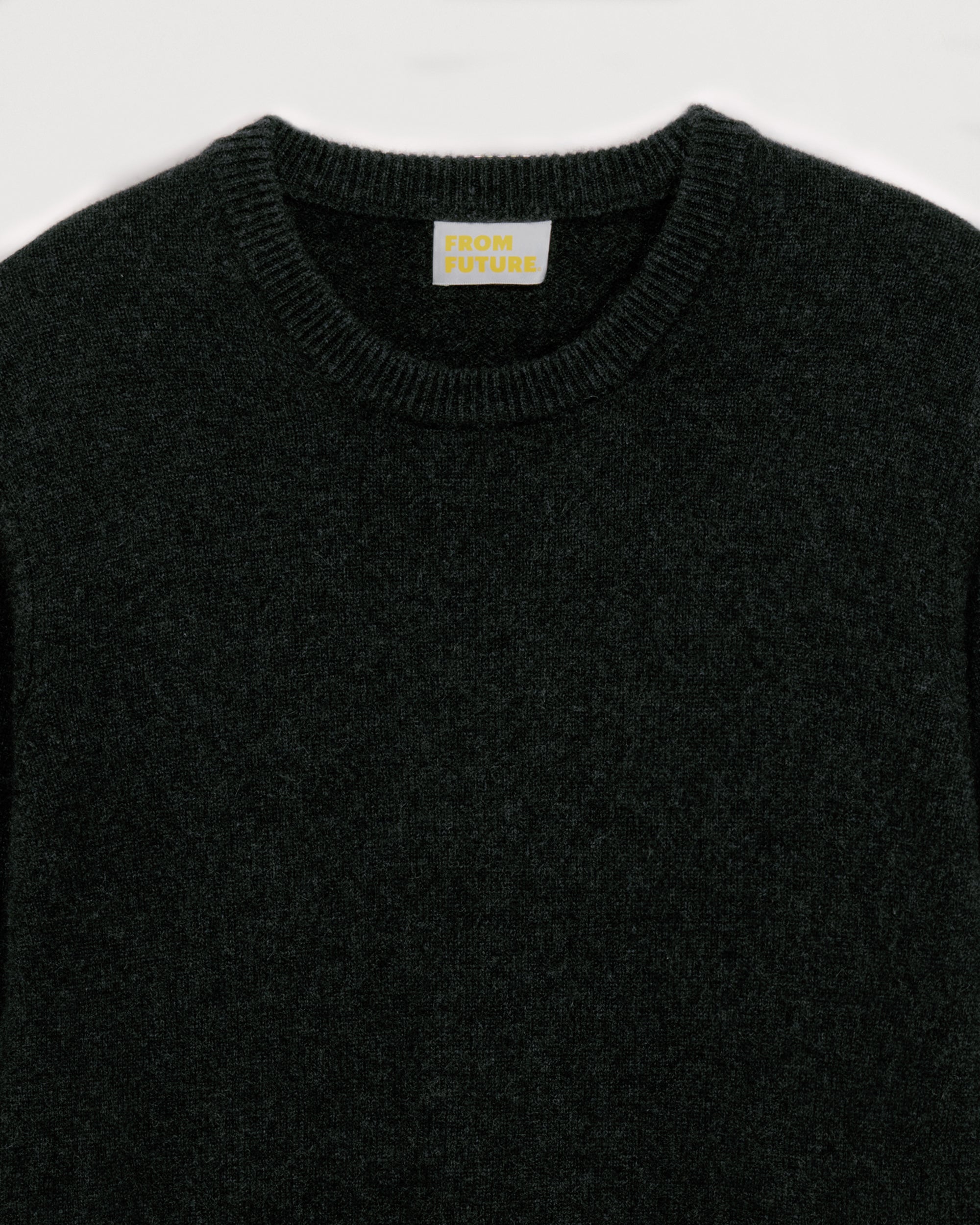Pull épais à col rond en cachemire - Heather Blue
