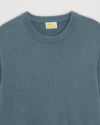 Pull épais à col rond en cachemire - Ice Blue