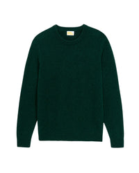 Pull épais à col rond en cachemire - Bottle Green