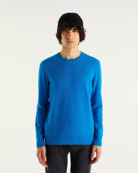 Pull à col rond en cachemire - Power Blue