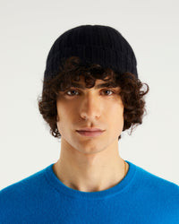 Pull à col rond en cachemire - Power Blue