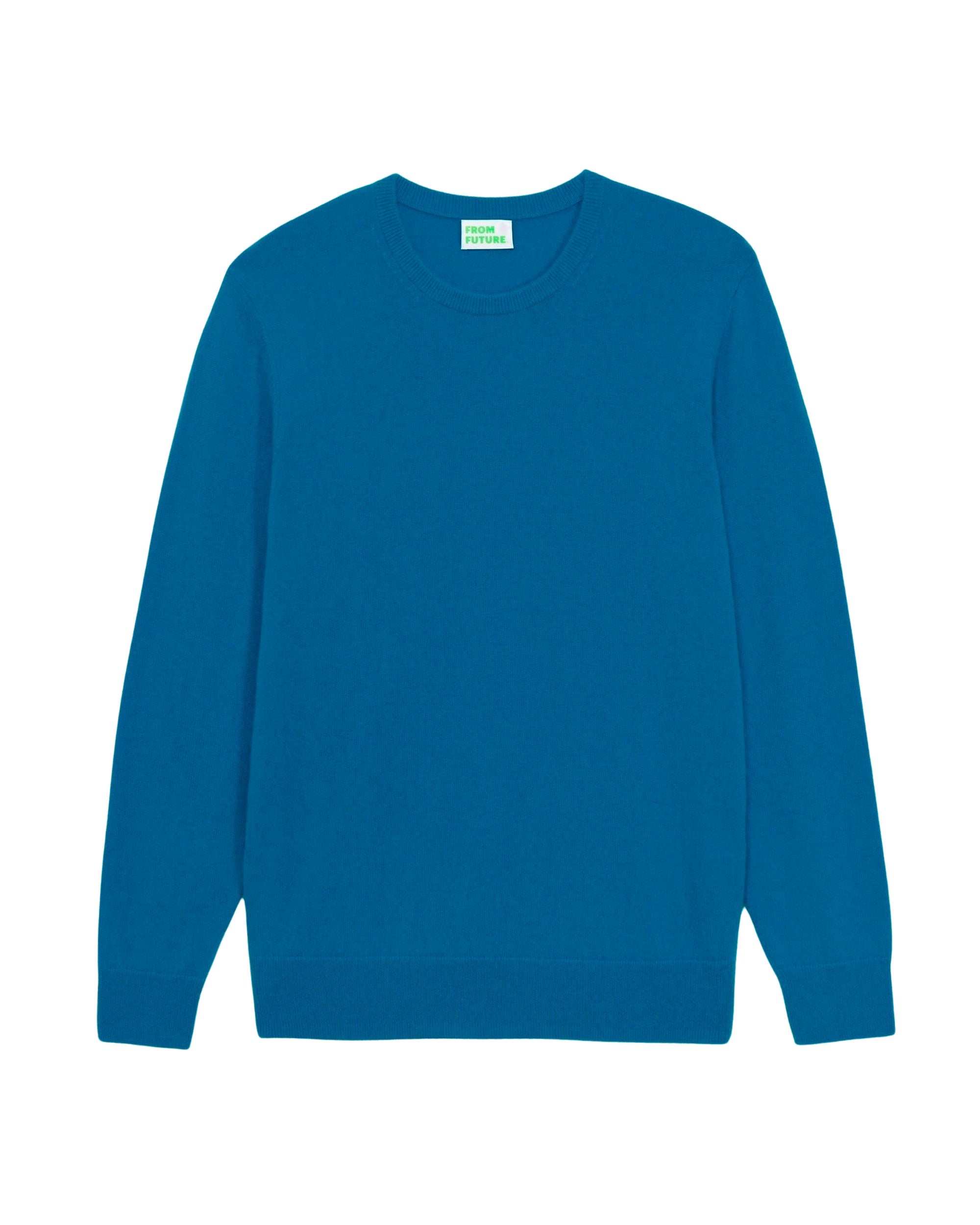 Pull à col rond en cachemire - Power Blue