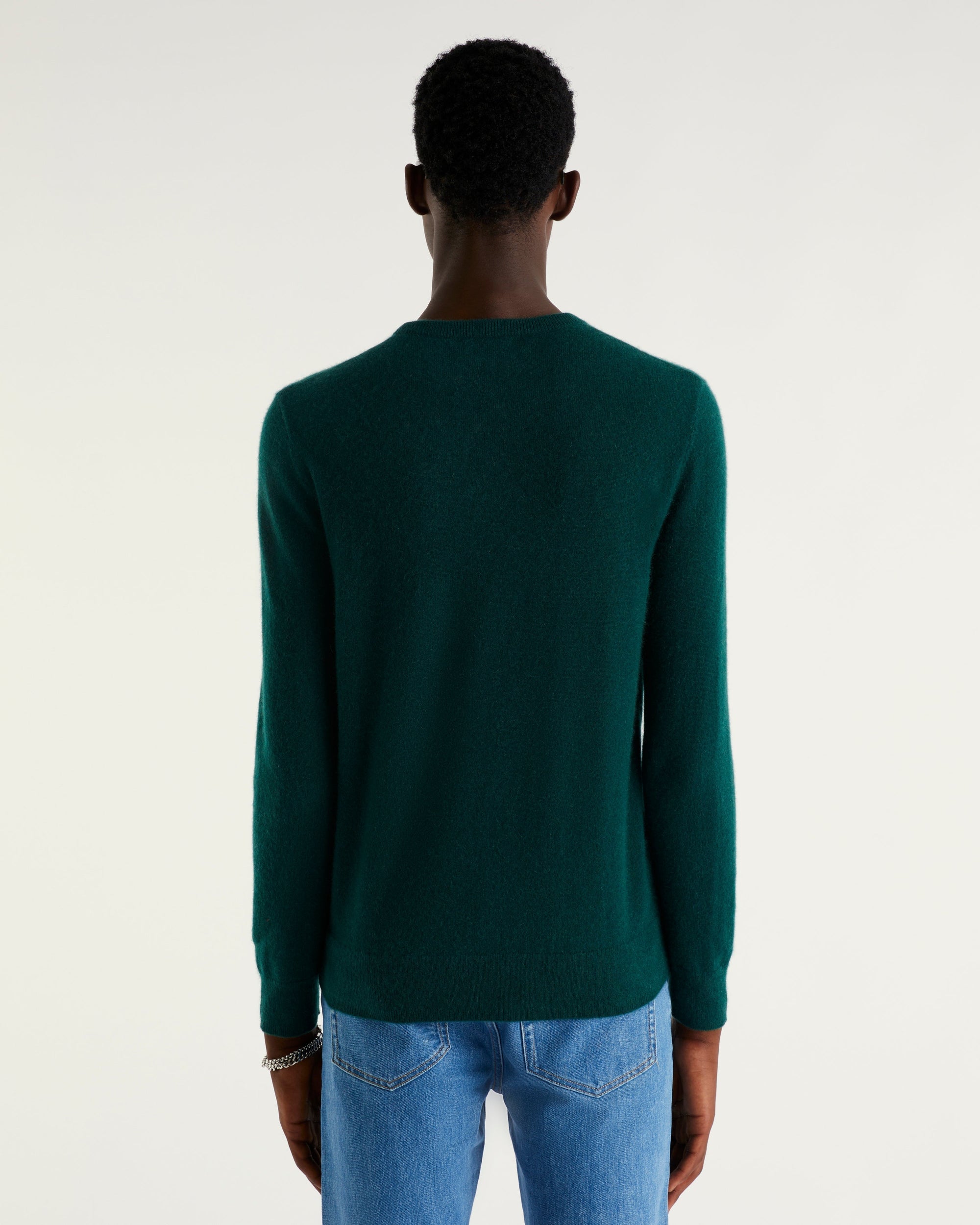 Pull à col rond en cachemire - Bottle Green