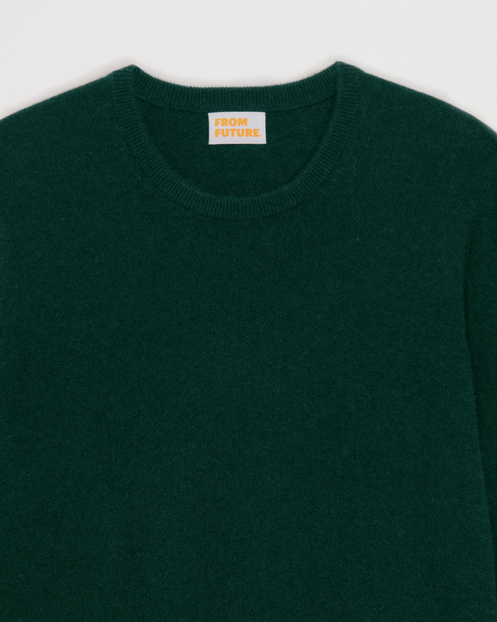 Pull à col rond en cachemire - Bottle Green