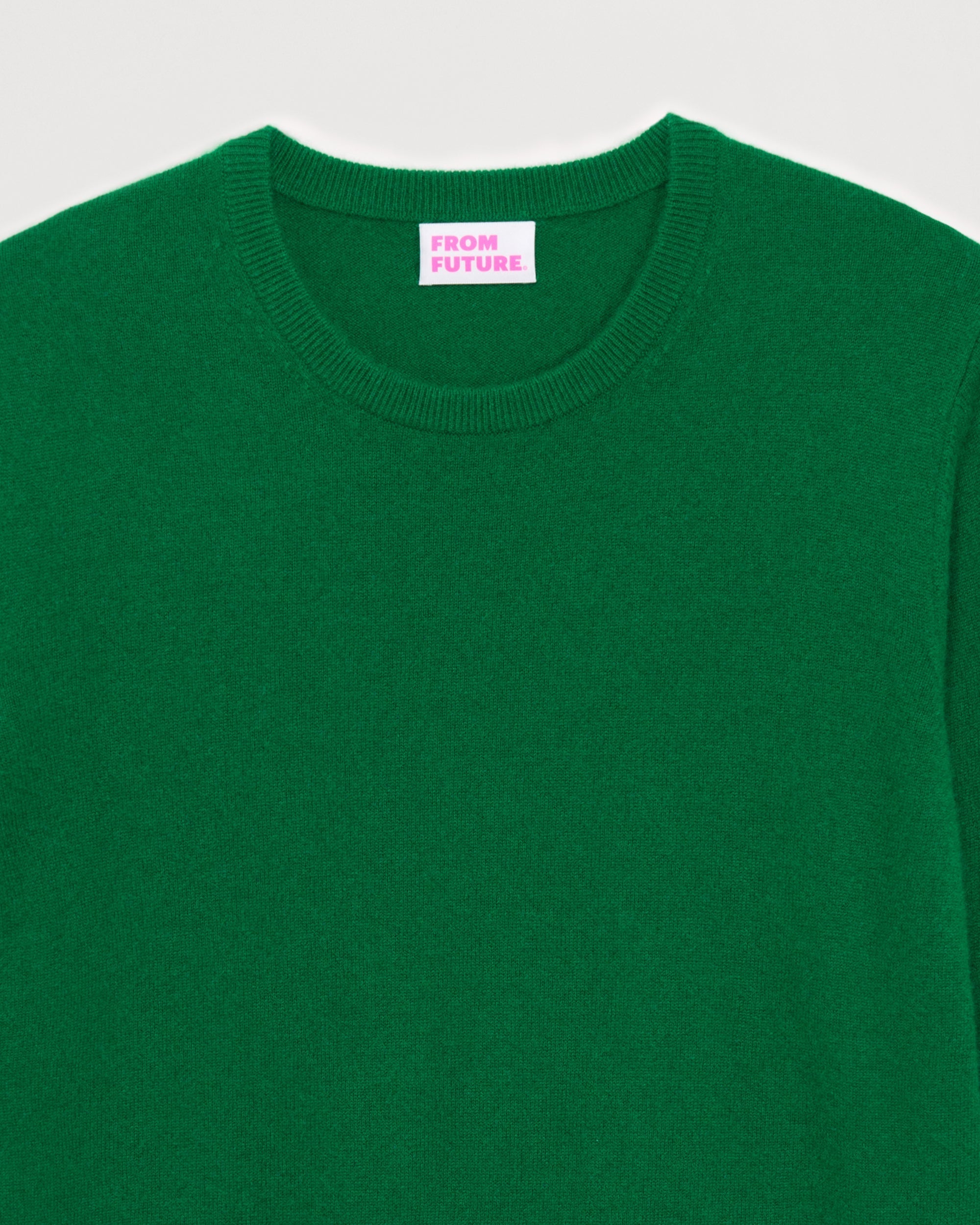 Pull à col rond en cachemire - Party Green