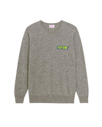 Pull à col rond Future en cachemire - Dark Heather Gray