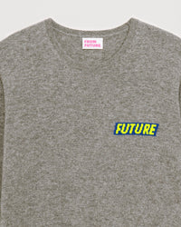 Pull à col rond Future en cachemire - Dark Heather Gray