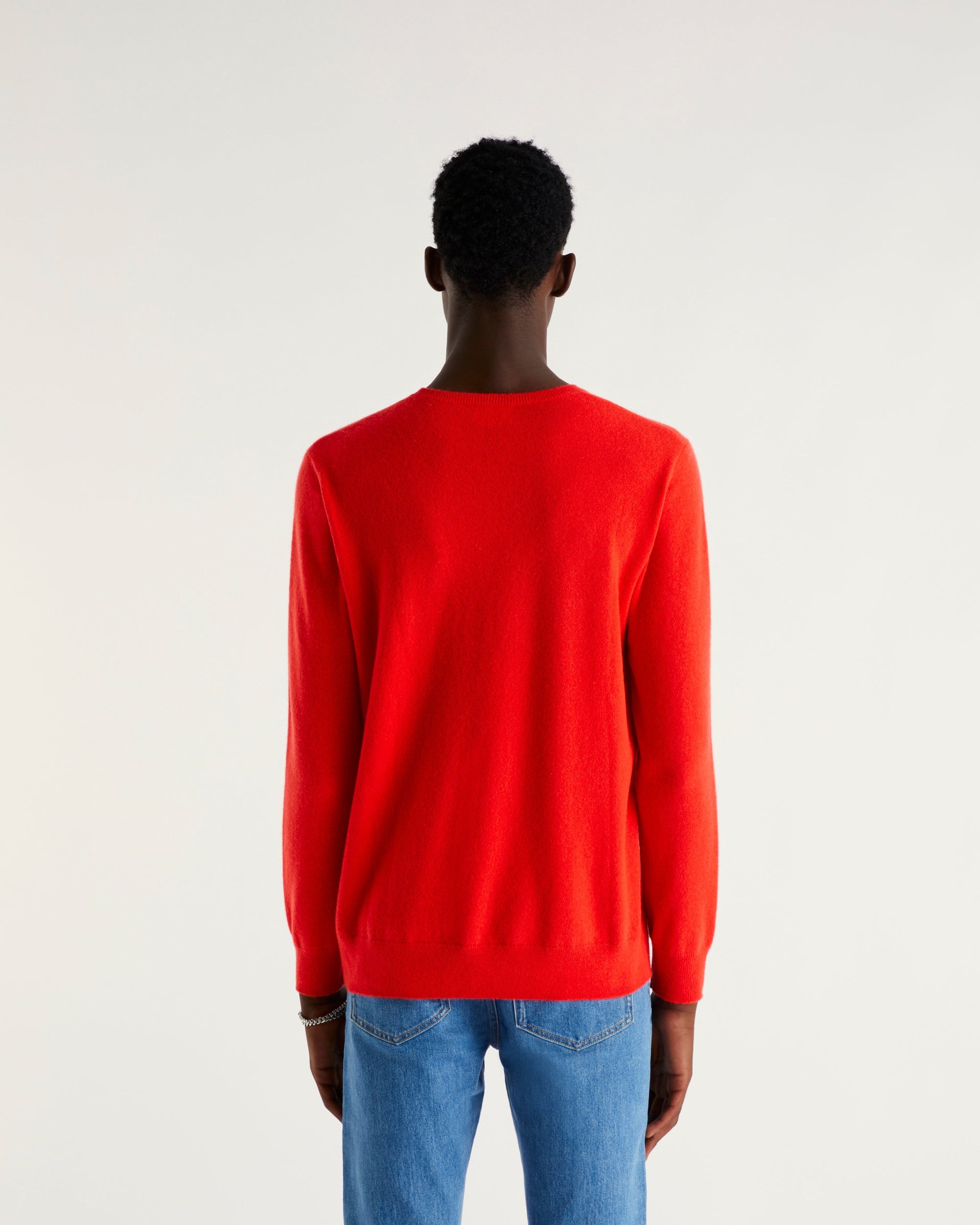 Pull à col rond Future en cachemire - Dark Heather Gray