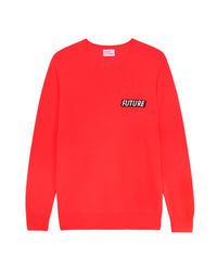 Pull à col rond Future en cachemire - Bright Red