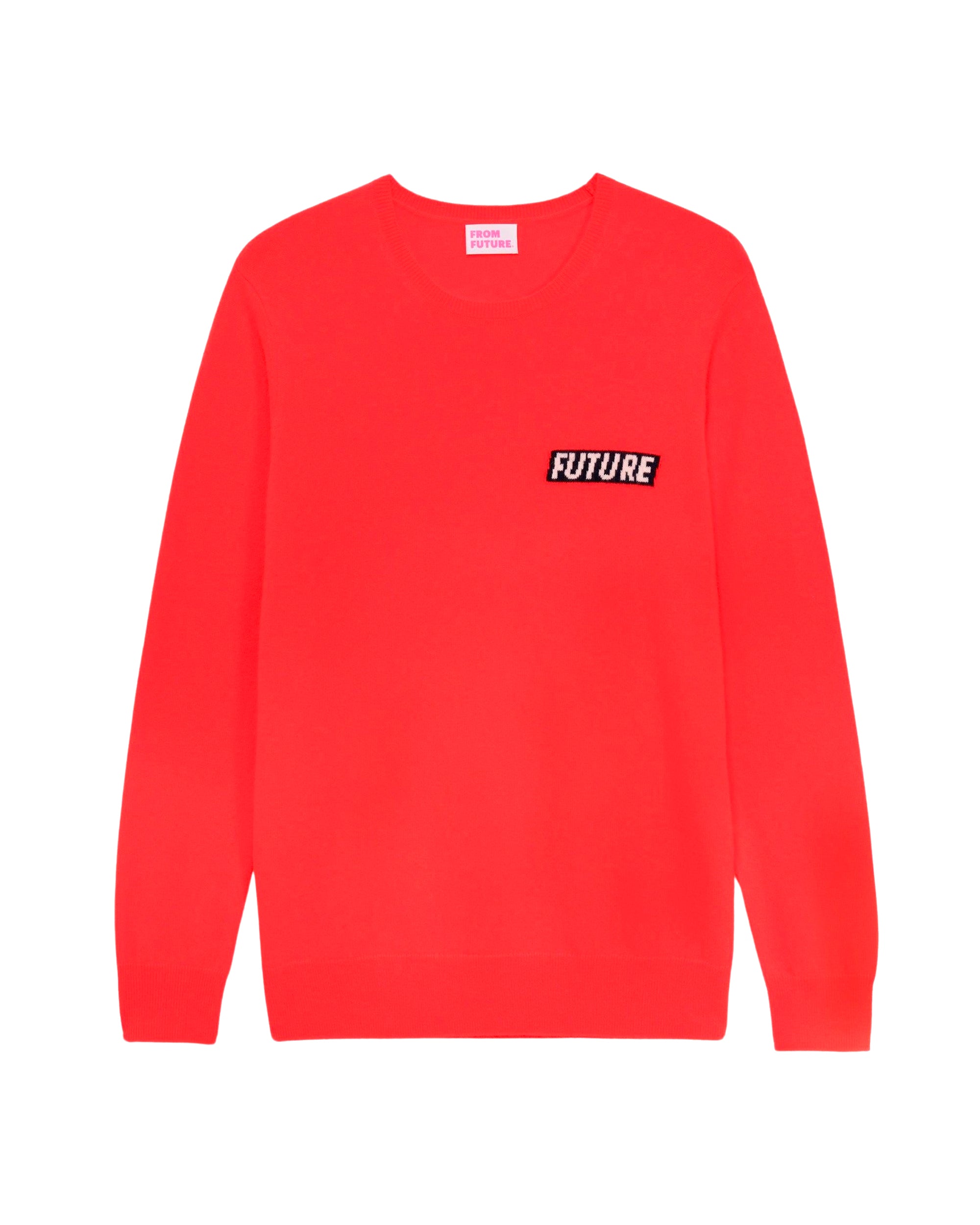 Pull à col rond Future en cachemire - Bright Red