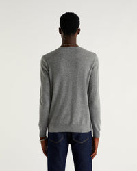 Pull à col rond Maxi Future en cachemire - Dark Heather Gray