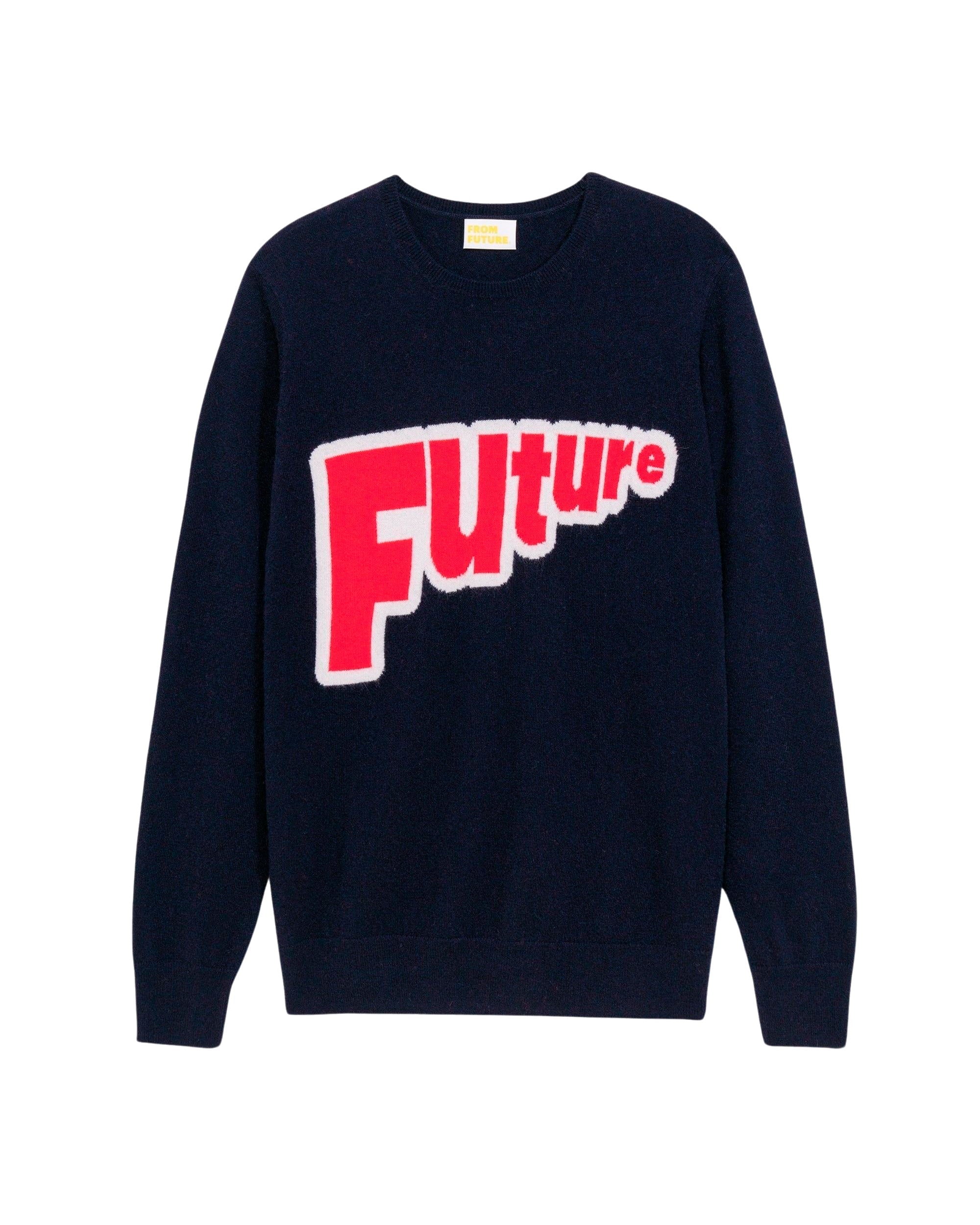 Pull à col rond Maxi Future en cachemire - Navy