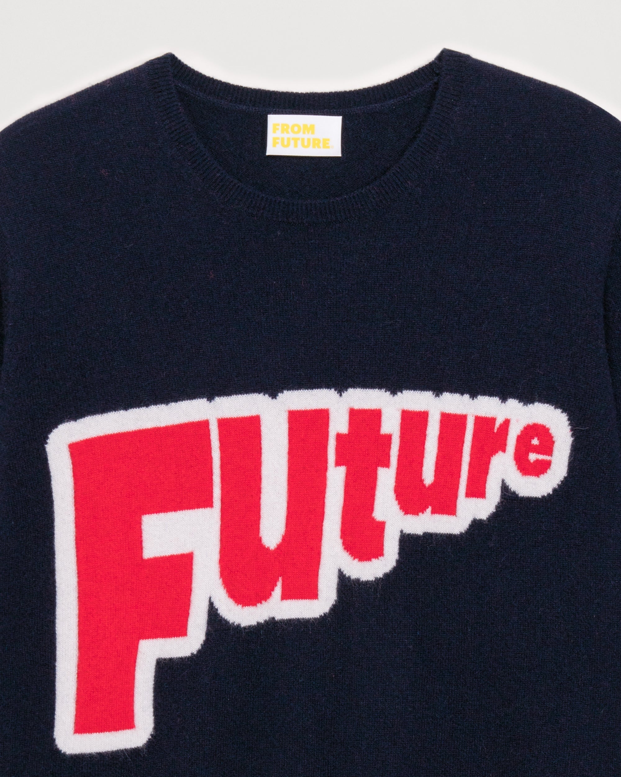 Pull à col rond Maxi Future en cachemire - Navy