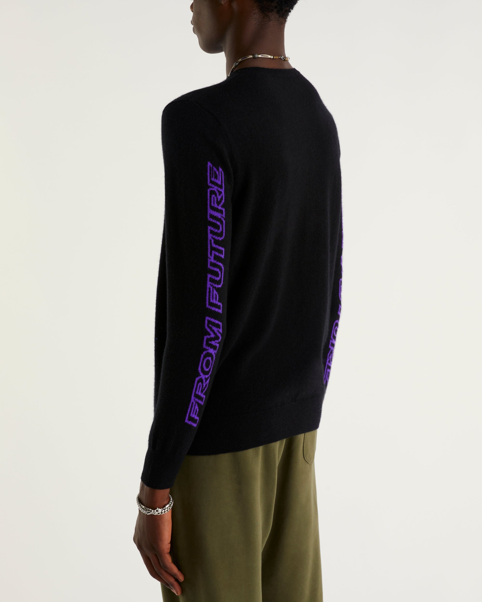 Pull à col rond From Future en cachemire - Black