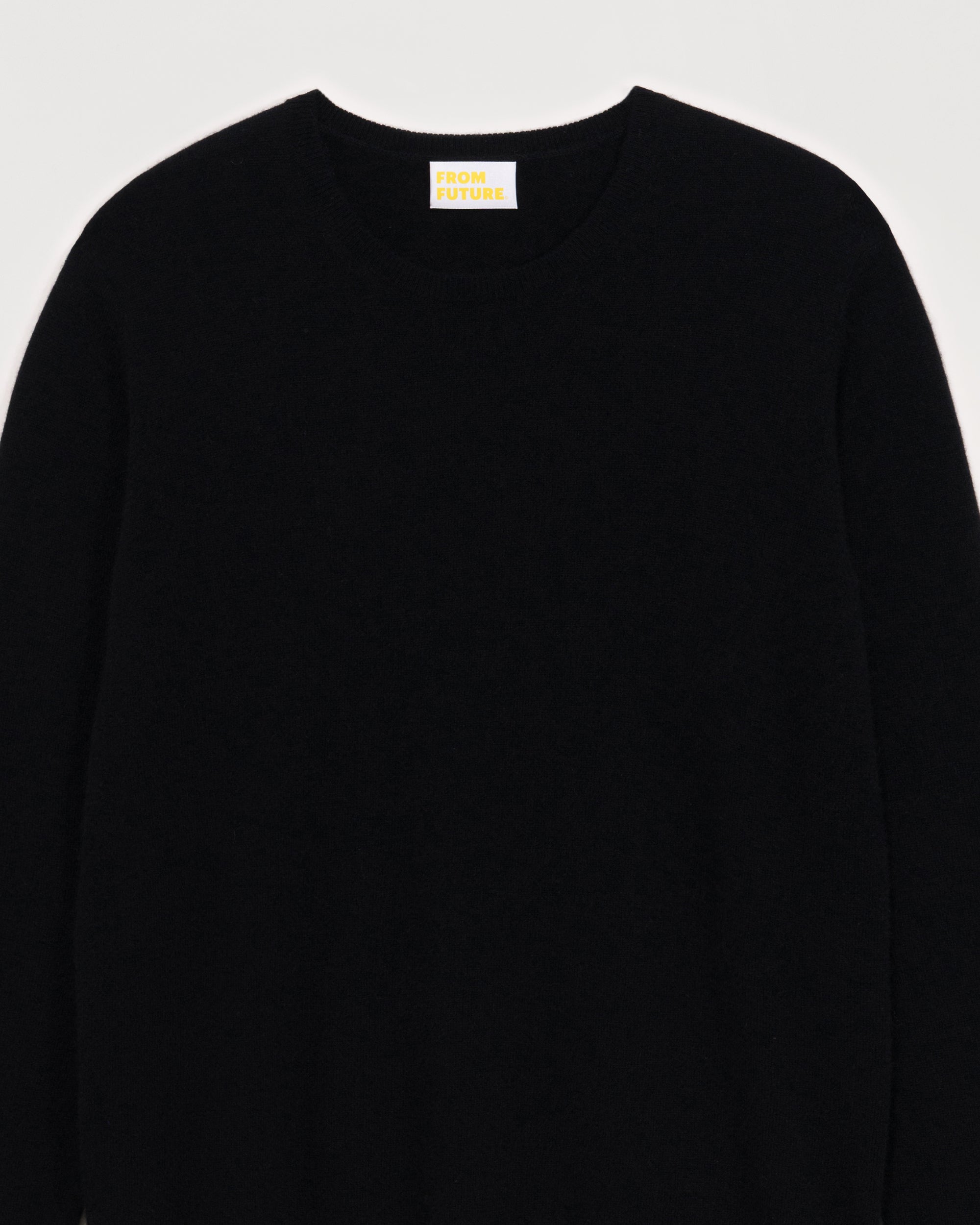 Pull à col rond From Future en cachemire - Black