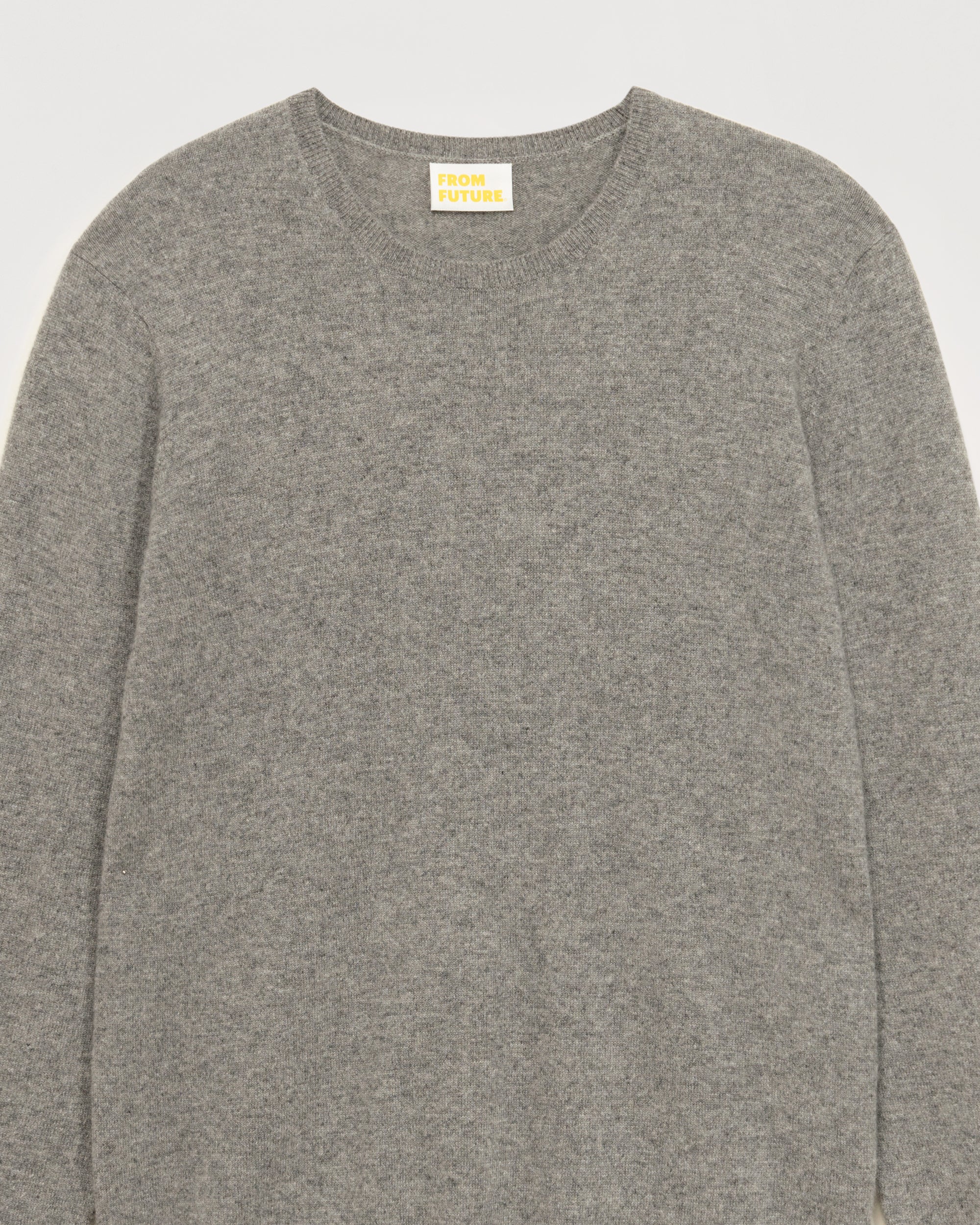 Pull à col rond From Future en cachemire - Dark Heather Gray