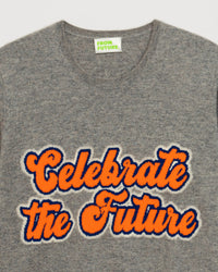 Pull à col rond Celebrate your future en cachemire - Dark Heather Gray
