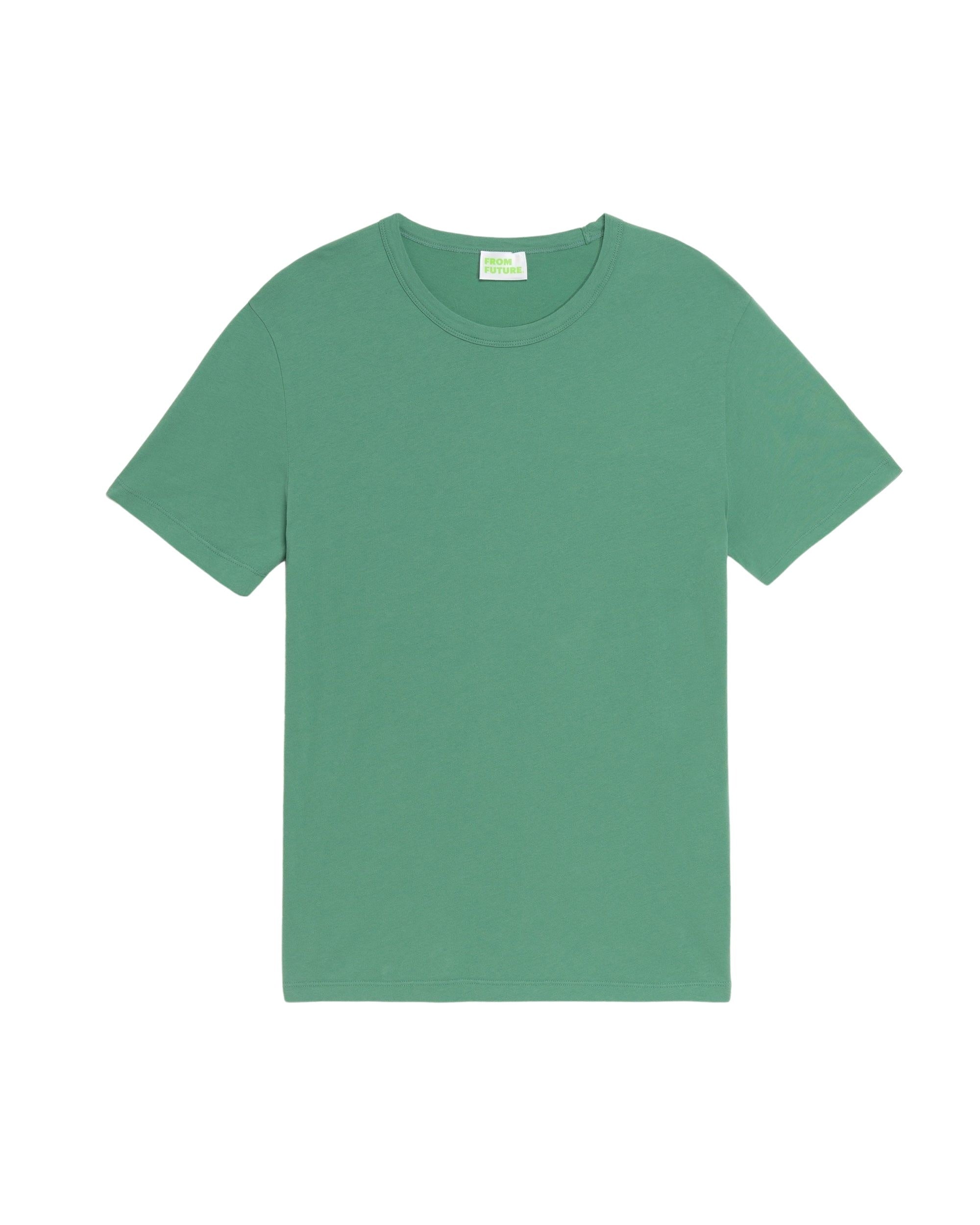 T-shirt à col rond et manches courtes - Olive Green