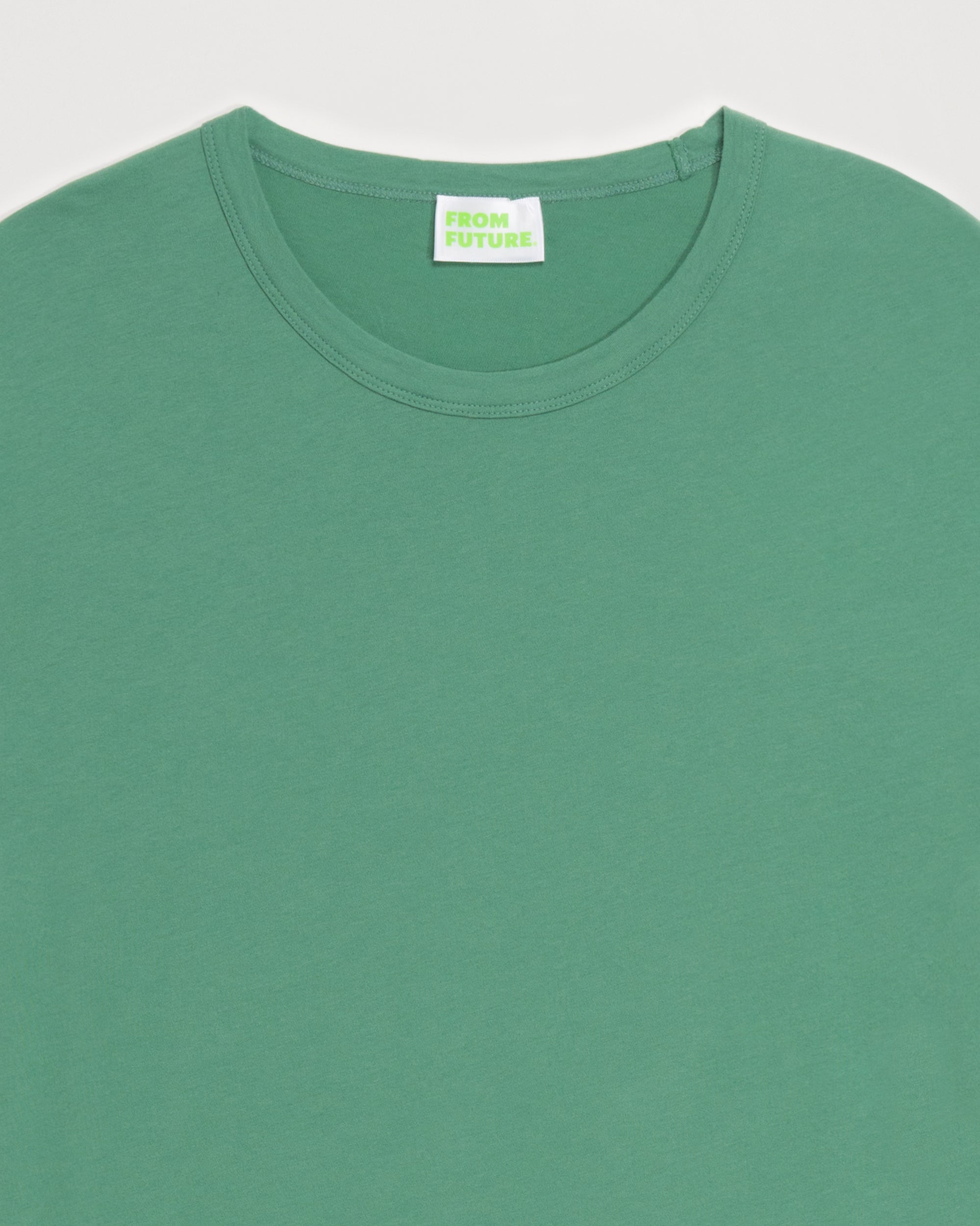 T-shirt à col rond et manches courtes - Olive Green