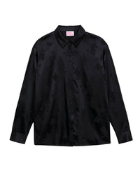 Chemise Suzanna en soie - Black Jacquard