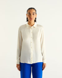 Chemise Suzanna en soie - Full Satin Off White